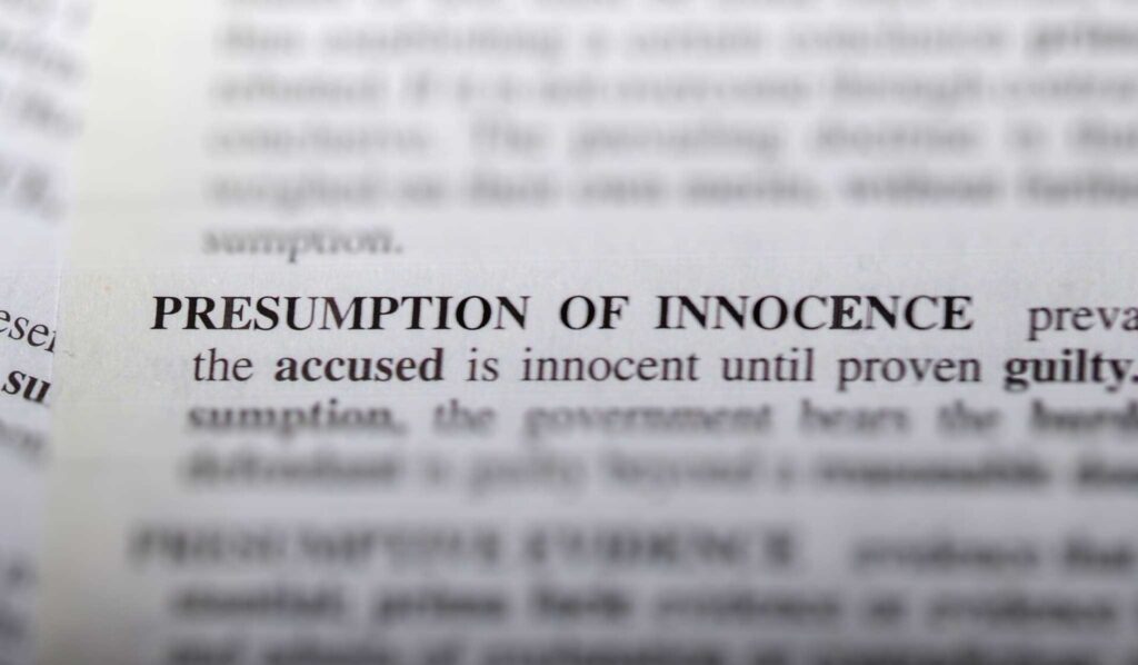 presumption of innocence